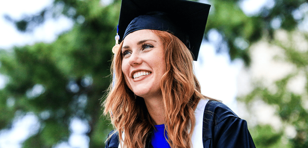 Student at graduation